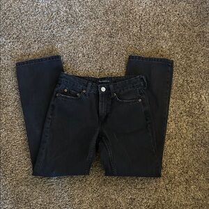 Aeropostale Black Straight-Leg Jeans
